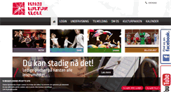 Desktop Screenshot of ishojkulturskole.dk